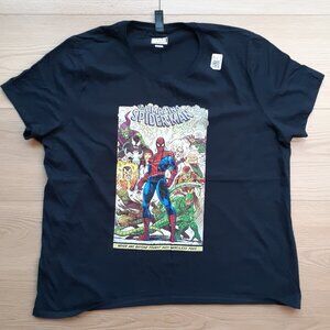 The Amazing Spider-Man - Marvel Comics - New Women's 2XL Black T-Shirt